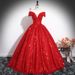 Women's Clothing One Shoulder Evening Dress With Sequins New Stage Solo Performance Clothing Vocal Art Examination Annual Meeting Puffy Skirt_ecoleips.com