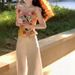 Floral Mystery Oil Painting Heavy Embroidery Flower Top Camisole Women 2025 Summer New Korean Style Base Shirt Vest_ecoleips.com