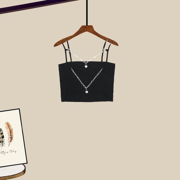 Women's Clothing New Style Temperament Versatile Shirt Suspenders Denim Skirt Fashion Three Piece Suit_ecoleips.com