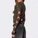 Women's Y2K Round Neck T-Shirt Lace Trimmed Sleeve Fake Two Piece Long Sleeved European American Export Clothing_ecoleips.com