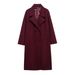 New Women's Clothing European And American Style Fashion Extended Solid Color Soft Loose Coat Coat_ecoleips.com