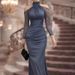 2026 Spring New Women's Clothing European And American Cross-Border Elegant Fishtail Waist-Cinching Slimming Long_ecoleips.com