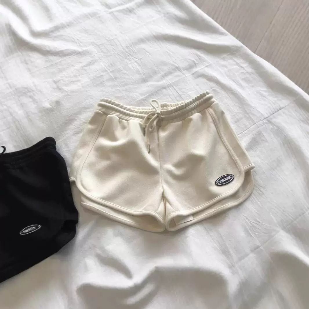 Women's Clothing Summer Simple Personality Print Sports Fashionable Shorts High Street Casual Loose Three Point New_ecoleips.com