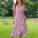 Women Simple Versatile Dress Classic V‑Neck With Short Sleeve For Daily Casual Occasions_ecoleips.com