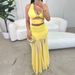 Sexy Y2K Outfit Women's 2-Piece Set: Lace-Up Crop Top + Floral 3D Skirt, Sleeveless Streetwear, Stretchy Polyester Blend, Summer Clubwear (S-XL)_ecoleips.com