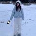 girl Korean Style Fur Collar Hooded Parka Cotton Winter New Fashionable Loose Fit Versatile Puffer Jacket For Petite Women_ecoleips.com