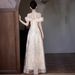 Champagne Colored Halter Neck Evening Gown Long Elegant Understated Luxury Women's Party Wear For Annual Meetings Emcees Birthday Parties Occasions_ecoleips.com