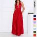 Elegant One Shoulder Pleated Long Dress Asymmetrical Neckline Waist Cinching Formal Solid Color European And American Style Cocktail Dress_ecoleips.com