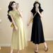 Maternity Clothing Summer Fashion New Dress Summer Trendy Mother Korean Version Simple Temperament Loose And Thin Age-reducing Skirt_ecoleips.com