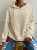 Women's Casual Knit Hooded Sweatshirt With Pockets - Soft Polyester Blend Pullover For Everyday Comfort (Multiple Colors & Sizes)_ecoleips.com