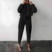 In Stock Cross-Border Hot-Selling European And American Foreign Trade Women's Clothing Autumn Winter Solid_ecoleips.com