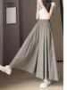 K Women's Thin Skirt Pants, New High Waisted Casual Hanging Wide Leg Pants_ecoleips.com