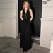 Women's Slimming Evening Dress European American Style V Neck Sleeveless Halter Neck Pleated Waist Sexy 2026 New_ecoleips.com