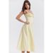 Women's Sexy Slim Waist Long Dress with French Hem Slit High End Suspender Cross Border Fashion for Adults_ecoleips.com