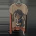 ng2510292 2025 Early Autumn New Punk Puppy T-Shirt For Women, Unique Design, Two-Piece, Color-Block Print Long Sleeve Top_ecoleips.com