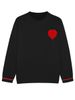 Women's Clothing Autumn Winter Plus Size Women's Knit Sweater – Heart Print Round Neck Pullover | S-5XL | 8 Colors | Soft Polyester Blend_ecoleips.com