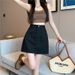 Temperament High Waist Denim Short Skirt Women's Summer New Thin And Versatile Large Size Hip A-shaped Skirt, Hip Skirt_ecoleips.com