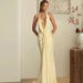 ng2510292 European And American Sexy 2025 Deep V Halter Neck Mermaid Gown With Waist Twist Design Slim Fit Dress_ecoleips.com