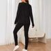 Women's Fashionable Casual Loose round Neck Ribbed Knit Set Autumn 2026 Cross Border Style New_ecoleips.com