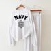 Women's Clothing Sports Casual Student Suit Loose Sweater Sweatpants Two Piece Suit Cotton Pant Sets_ecoleips.com