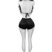 Fashion Casual Women's Halter Neck Strap Feather Satin Two Piece Trouser Suit Sexy Nightclub Wear European American Style_ecoleips.com