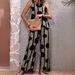 Women's Clothing Sleeveless Tank Top Long Pants Set Casual Loungewear Outfit_ecoleips.com