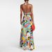 Women's Sexy Deep V-Neck Bikini Set - Floral Printed Swimsuit For Beach & Pool_ecoleips.com
