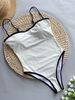 2025 New Sexy Splicing High Leg Cut Women Swimwear One Piece Swimsuit Female Monokini Padded Bather Bathing Suit Swim K5622_ecoleips.com