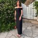 2025 Summer New Fashion Elegant Off-Shoulder With Back Slit Slim Long Dress Trendy Wholesale_ecoleips.com