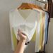 Women's Clothing V Neck Knitted Cardigan Women's Outerwear Jacket Spring And Summer Thin Shawl Sun Protection Top_ecoleips.com