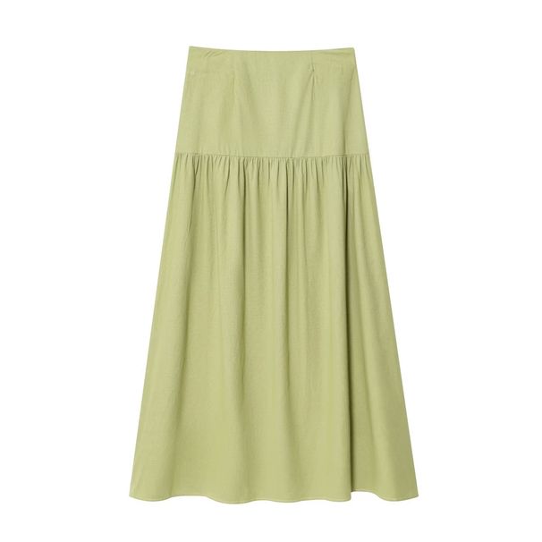 Women's Clothing Women's Fashion Set - Tie Up Ruffle Long Sleeved Shirt And Solid Color Simple Skirt For Formal & Casual_ecoleips.com