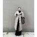 girl 2024 New Korean Style Round Neck Over-the-Knee Mid-Length Jacket For Women Winter Minimalist Loose Warm Coat Cotton_ecoleips.com