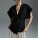 ZOEVA French Kusa Fashionable High-end Shirt Women's 2026 Summer New Asymmetrical Suit Vest Top_ecoleips.com
