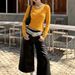 AD889 New Autumn/Winter Sexy Hot Girl Style V-ck Long Sleeve Top Women, Slimming, Suitable For Layering Or Wearing_ecoleips.com