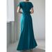 Women's Clothing Summer New Solid Color Lotus Leaf Sleeve French Dress High End Mid Length Skirt_ecoleips.com