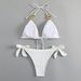 Women's Clothing Swimsuit Women's New Sexy Split Metal Ring Straps Supply Solid Color Beach Bikini_ecoleips.com