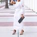 BN295 Women's Solid Color Dress Single Sleeve Hollow out Side Slit European And American Style Autumn Arrival E Commerce_ecoleips.com