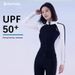 Aria Basics New Model Of Diving Suit With Hood, Chest Pad, Sun Protection, Slimming, Tight-fitting Sportswear, Surfing, Hot Spring_ecoleips.com