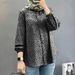 Women's Clothing New Women's Muslim Floral Shirt Fashion Puff Sleeve_ecoleips.com