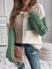Cozy Patch-Pocket Sweater – Acrylic Blend Pullover With Contrast Stitching (S/M/L/XL, Oversized Fit, Fall-to-Winter Essential, Sweetheart Colors)_ecoleips.com
