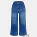 Retro Wide Leg Jeans for Women High Waist Distressed Loose Fit Slimming Large Pockets Casual Pants Straight Leg Cropped Versatile_ecoleips.com