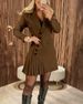 Women's Clothing Elegant Women's Long Sleeved Pleated Suit Dress Autumn Style European And American Independent Website Cross Border Fashion_ecoleips.com