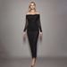Women’s Clothing autumn new sexy temperament dress tube top long sleeve mesh toast dress long dress_ecoleips.com