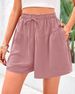 2025s 2025 Summer New Women's Beach Casual Fashion Elegant Versatile Shorts For Women_ecoleips.com
