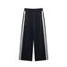 Women's Clothing Side Stripe Belt Decorated Jacket High Waist Trousers Casual Suit_ecoleips.com