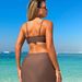 Women's Clothing Three Piece Suit Solid Color Detachable Shoulder Straps Sexy Durable High End Swimsuit_ecoleips.com