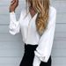 2025 Spring/Summer New Women's Fashion Printed Lace Trim Casual Shirt_ecoleips.com