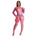 Women's Clothing Sexy Tight Printed Jumpsuit Two Piece Suit_ecoleips.com