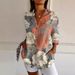 Women's Summer New Trendy Seven-Sleeve Animal Pattern Print 3D Shirt_ecoleips.com