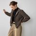 Women's Plaid Jacket Autumn Trendy Retro Loose Casual Coat Polyester Leather Elegant Fashion Daily Wear_ecoleips.com
